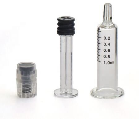 Шприц 3ML прямого края медицинский противоударный стеклянный