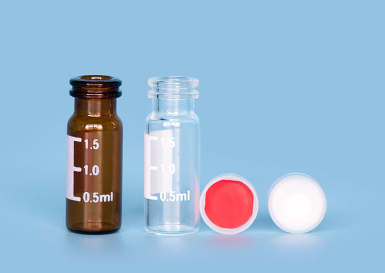 Пробирки впрыски лаборатории ND11 1.5ml закрытия PTFE стеклянные